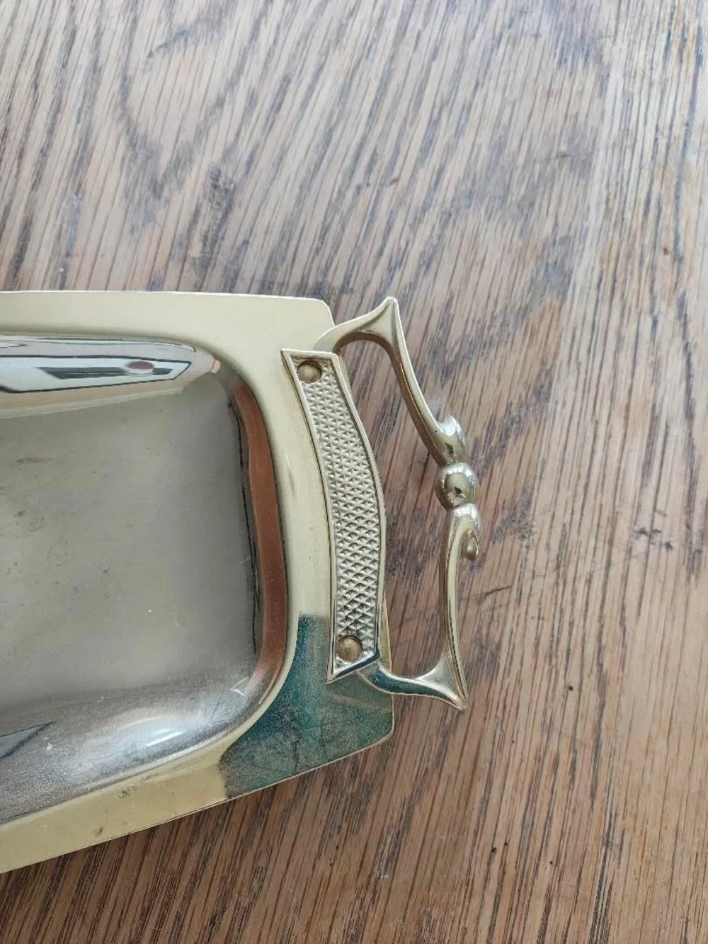 Brass Serving Tray - Gold Decorative Home Accent